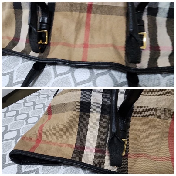 Authentic Burberry Bridle House Check Salisbury Tote Bag Beige/Black - Picture 13 of 16